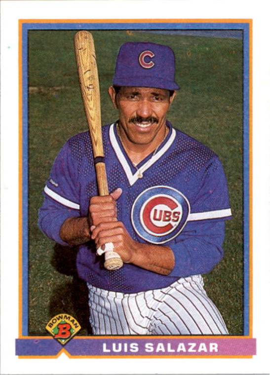 1991 Bowman #428 Luis Salazar VG Chicago Cubs 