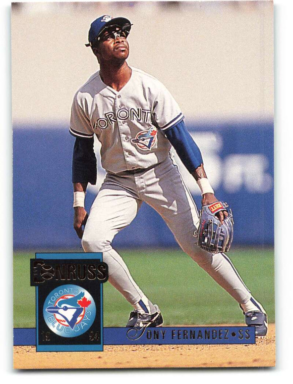 1994 Donruss #172 Tony Fernandez VG Toronto Blue Jays 