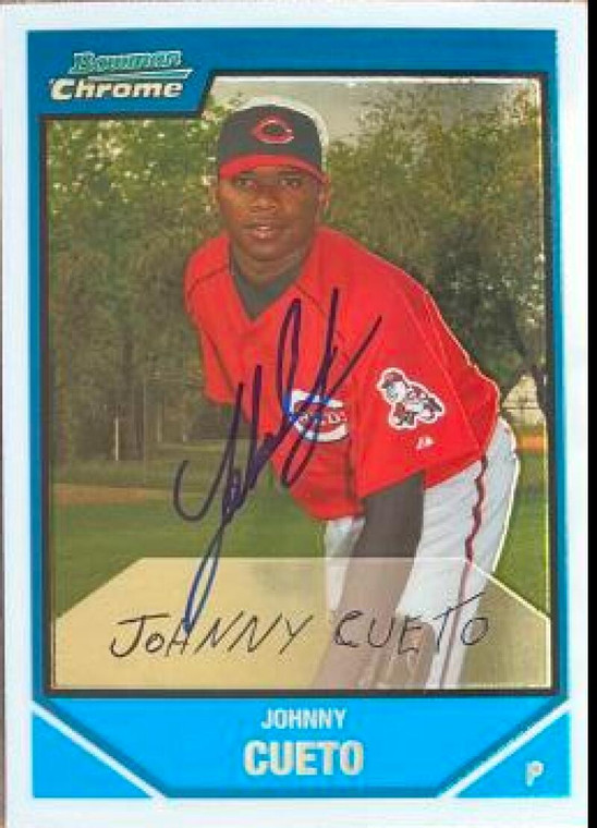 Johnny Cueto Autographed 2007 Bowman Chrome - Prospects #BC-145