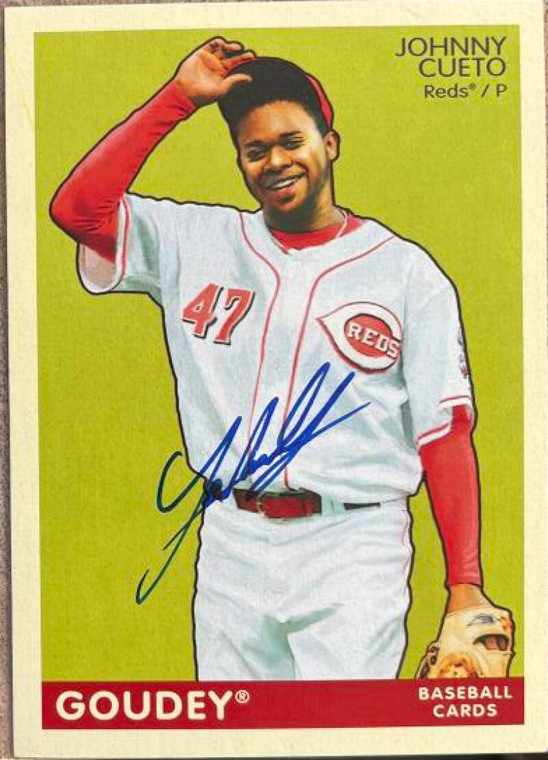 Johnny Cueto Autographed 2009 Upper Deck Goudey #53