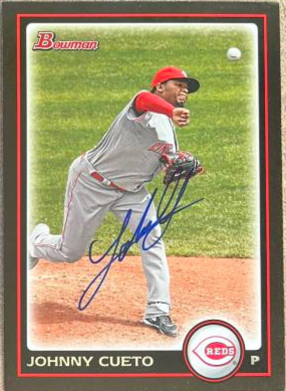 Johnny Cueto Autographed 2010 Bowman #58