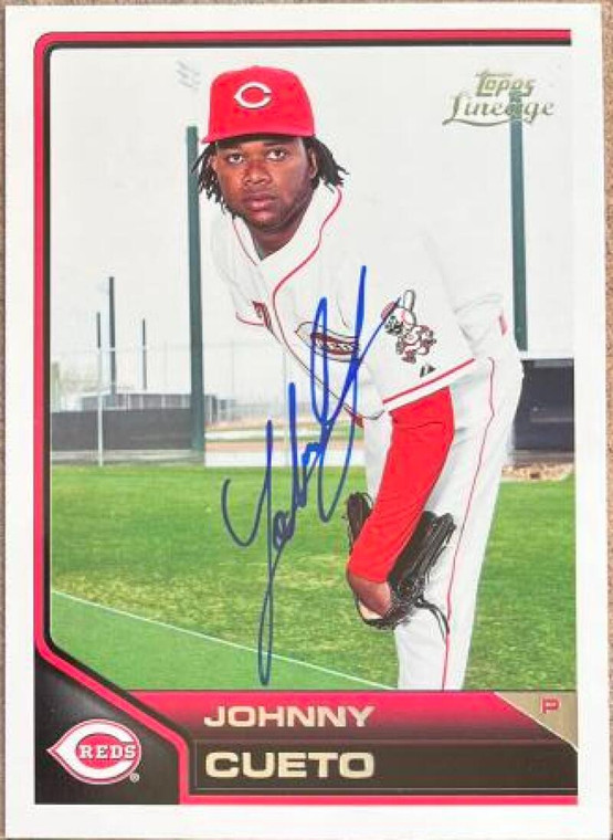 Johnny Cueto Autographed 2011 Topps Lineage #112
