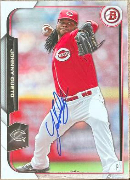 Johnny Cueto Autographed 2015 Bowman #102