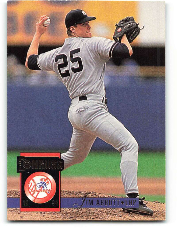 1994 Donruss #357 Jim Abbott VG New York Yankees 