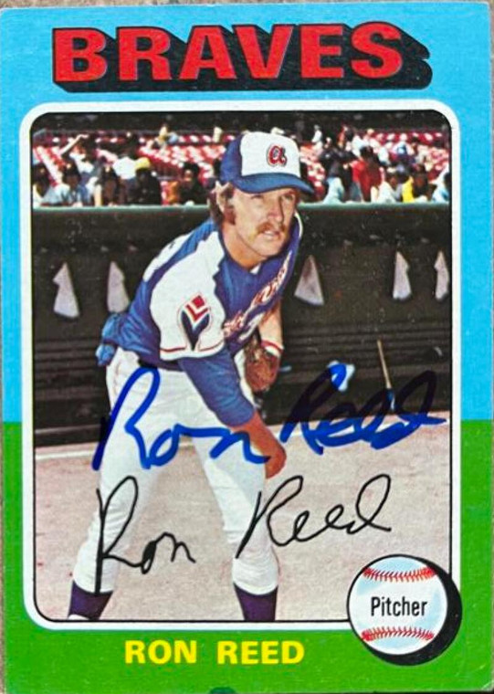 Ron Reed Autographed 1975 Topps Mini #81