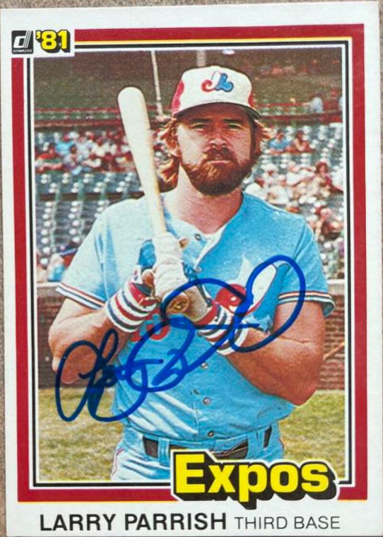 Larry Parrish Autographed 1981 Donruss #89