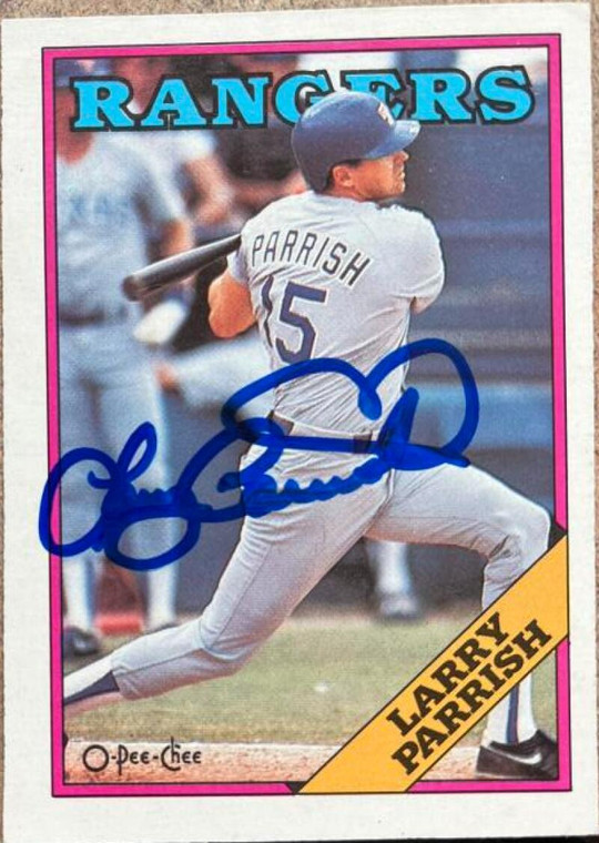 Larry Parrish Autographed 1988 O-Pee-Chee #226