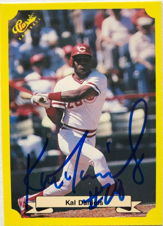 Kal Daniels Autographed 1987 Classic Yellow Update #130