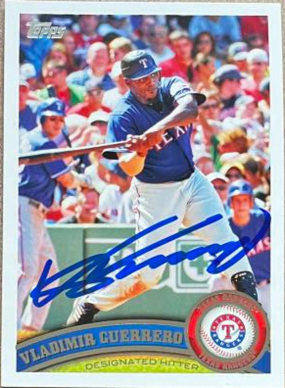 Vladimir Guerrero Autographed 2011 Topps #67