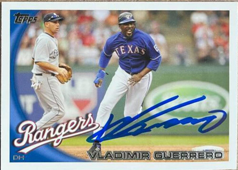 SOLD 135025 Vladimir Guerrero Autographed 2010 Topps Update #US-1 