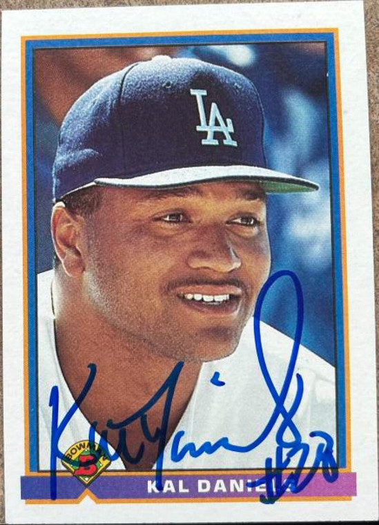 Kal Daniels Autographed 1991 Bowman #600