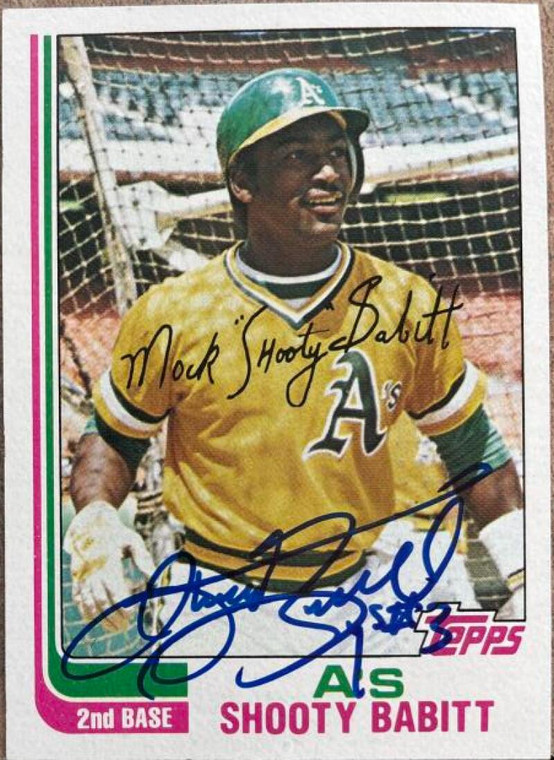 Shooty Babitt Autographed 1982 Topps #578