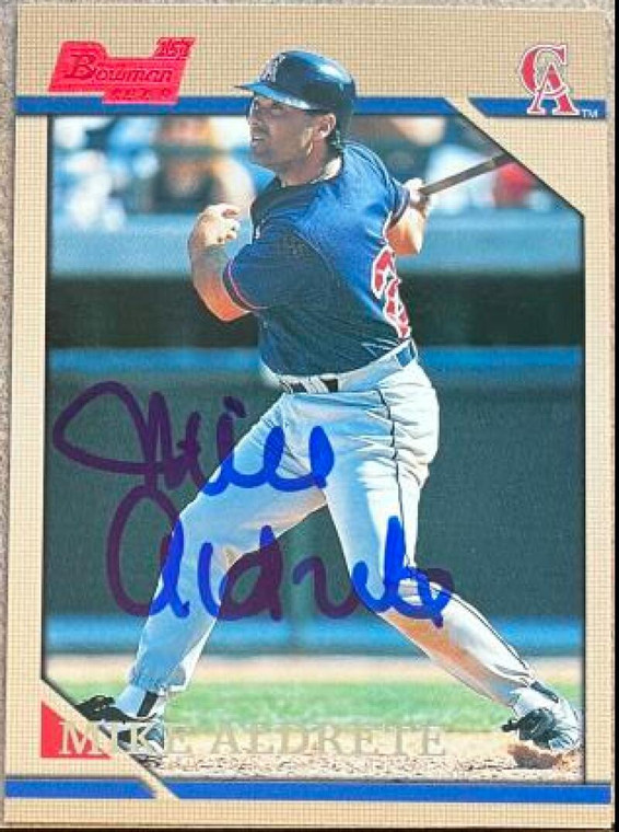 Mike Aldrete Autographed 1996 Bowman #101