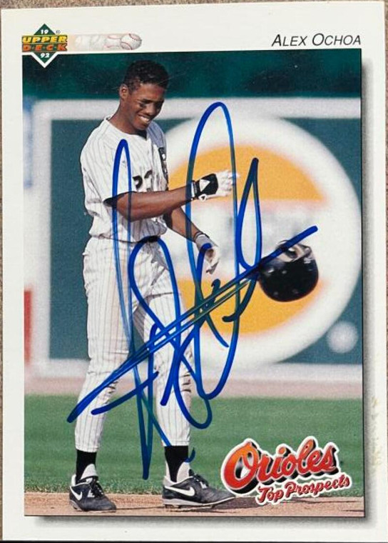 Alex Ochoa Autographed 1992 Upper Deck Minor League #254