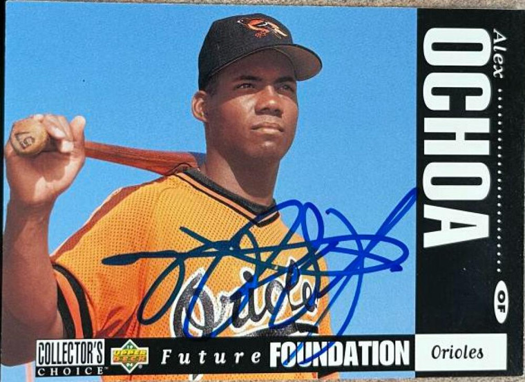 Alex Ochoa Autographed 1994 Collector's Choice #646