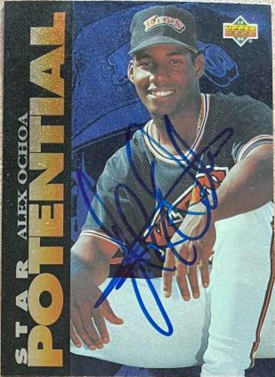 Alex Ochoa Autographed 1994 Upper Deck Minor League #258