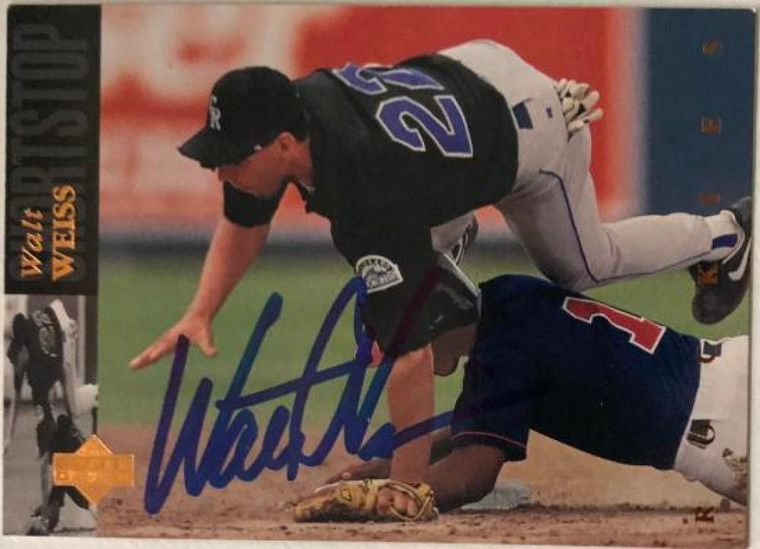 Walt Weiss Autographed 1994 Upper Deck #438 