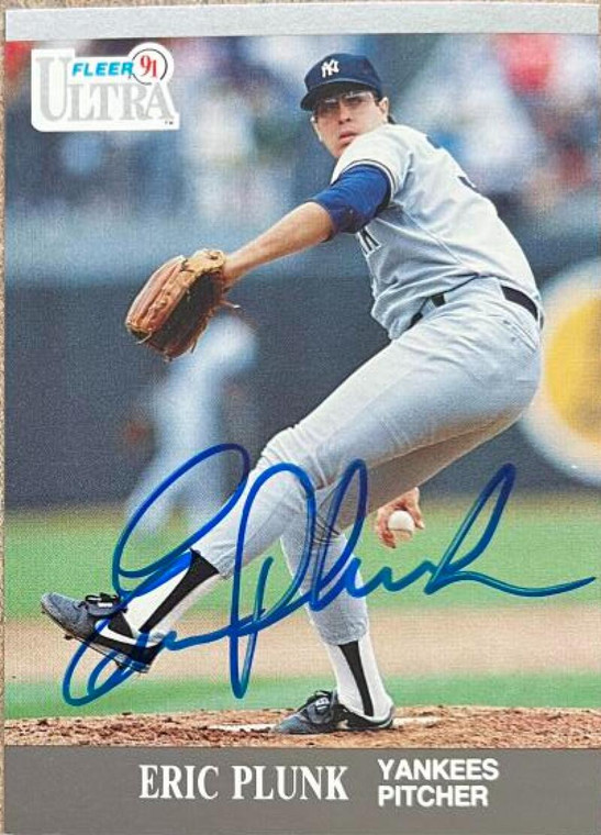 Eric Plunk Autographed 1991 Fleer Ultra #241