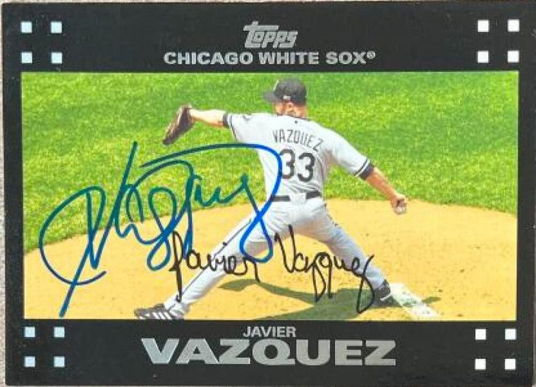 Javier Vazquez Autographed 2007 Topps #29 Chicago White Sox Card