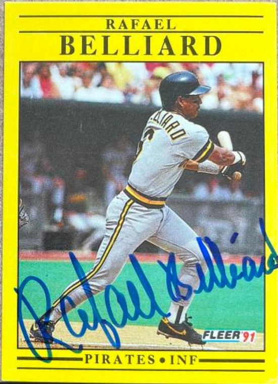 Rafael Belliard Autographed 1991 Fleer #32