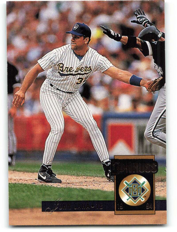 1994 Donruss #569 John Jaha VG Milwaukee Brewers 