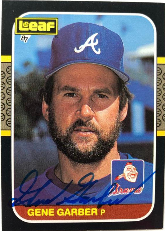 Gene Garber Autographed 1987 Leaf #172