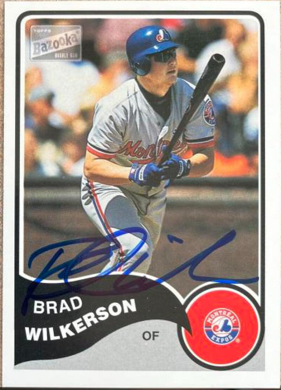 Brad Wilkerson  Autographed 2003 Bazooka #6