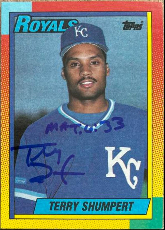 Terry Shumpert Autographed 1990 Topps Traded #114T