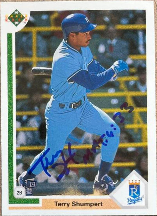 Terry Shumpert Autographed 1991 Topps #521