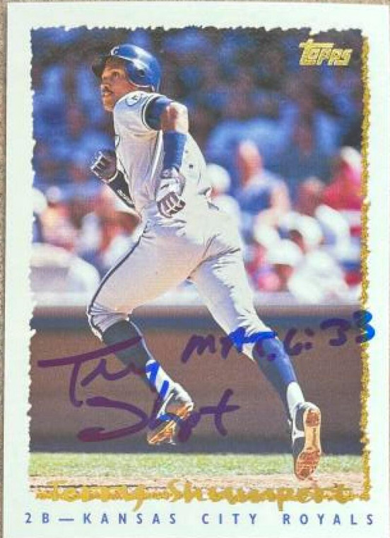 Terry Shumpert Autographed 1995 Topps #87