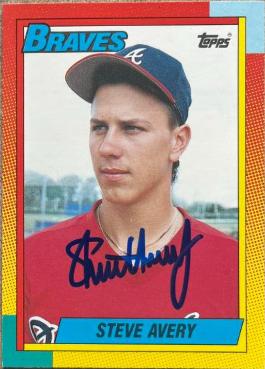 Steve Avery Autographed 1990 Topps Traded #4T 