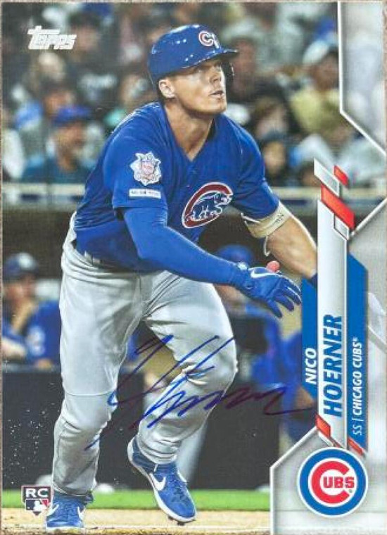 Nico Hoerner Autographed 2020 Topps #70 RC 