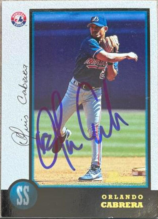 Orlando Cabrera Autographed 1998 Bowman #93