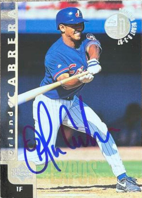 Orlando Cabrera Autographed 1998 Upper Deck #439