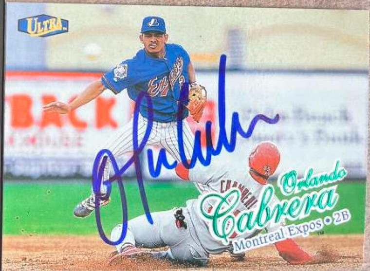 Orlando Cabrera Autographed 1998 Fleer Ultra #373