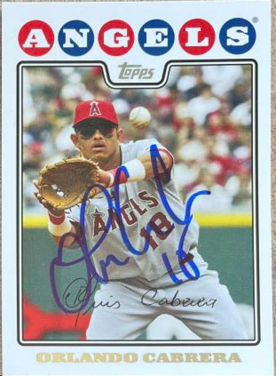 Orlando Cabrera Autographed 2008 Topps #47