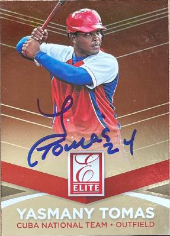 Yasmany Tomas Autographed 2015 Donruss - Elite #33