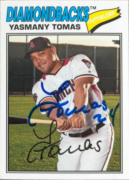 Yasmany Tomas Autographed 2018 Topps Archives #127