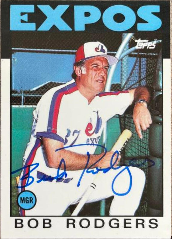 Bob "Buck" Rodgers Autographed 1986 Topps Tiffany #141 UER Should be #171