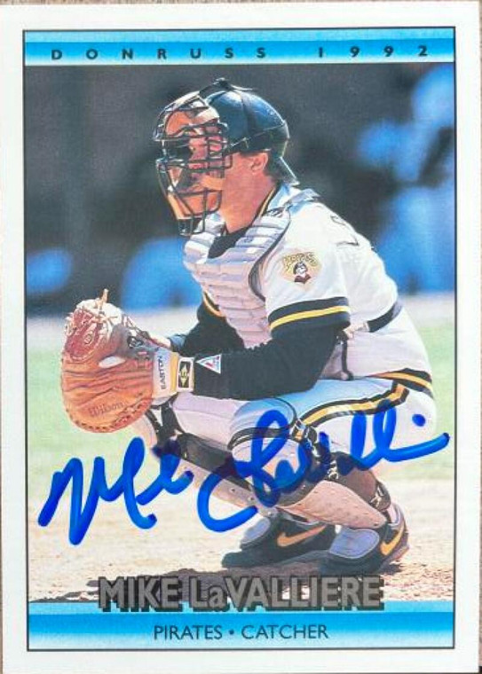 Mike LaValliere Autographed 1992 Donruss #121