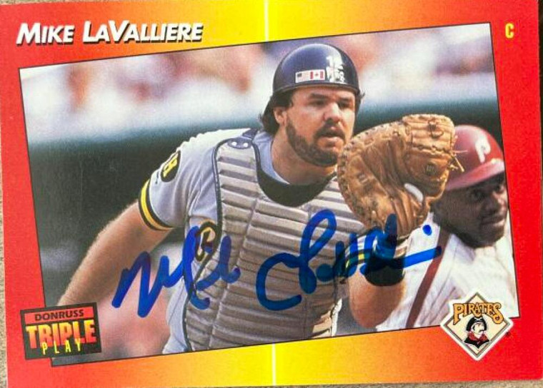 Mike LaValliere Autographed 1992 Triple Play #232