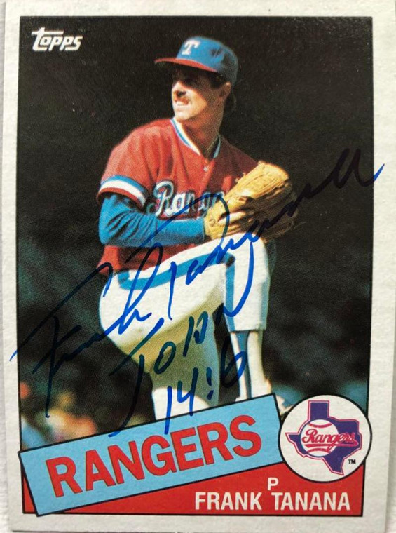 Frank Tanana Autographed 1985 Topps #55