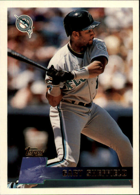 1996 Topps #80 Gary Sheffield VG Florida Marlins 