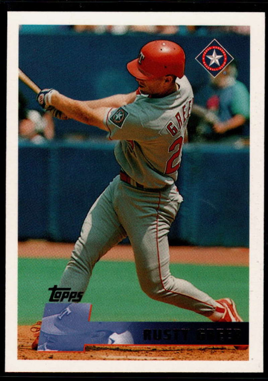 1996 Topps #87 Rusty Greer VG Texas Rangers 