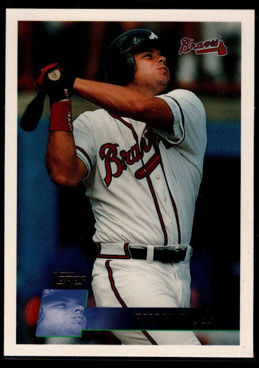 1996 Topps #193 Ryan Klesko VG Atlanta Braves 