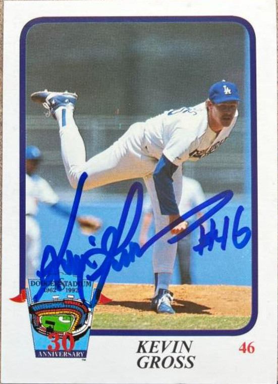 Kevin Gross Autographed 1992 Los Angeles Dodgers Police #NNO