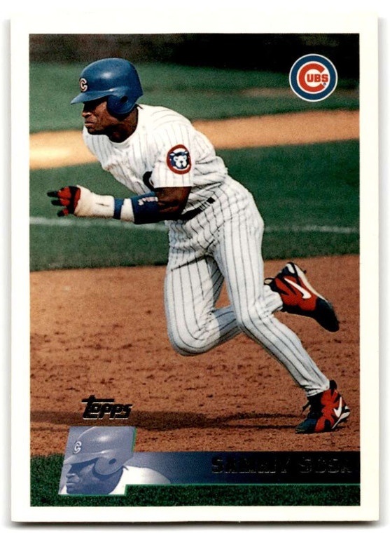 1996 Topps #252 Sammy Sosa VG Chicago Cubs 