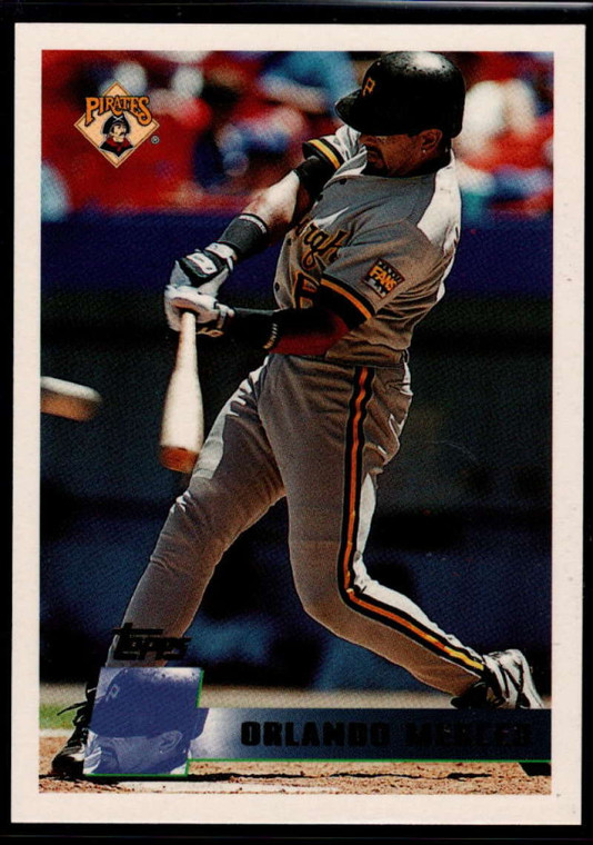 1996 Topps #265 Orlando Merced VG Pittsburgh Pirates 