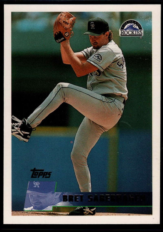 1996 Topps #292 Bret Saberhagen VG Colorado Rockies 