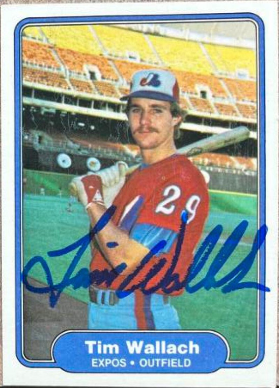 Tim Wallach Autographed 1982 Fleer #210 RC 